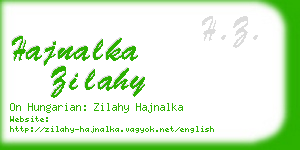 hajnalka zilahy business card